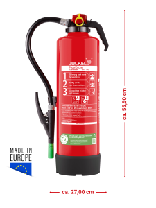Jockel SK6JX 34 GREEN 2.0 Fluorfrei Schaum Feuerlöscher inkl. Halterung und Plakette